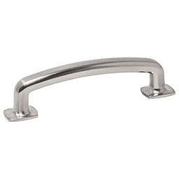 Pride Industrial LLC's 96mm Vail handle pull in sleek satin nickel finish for modern furniture design