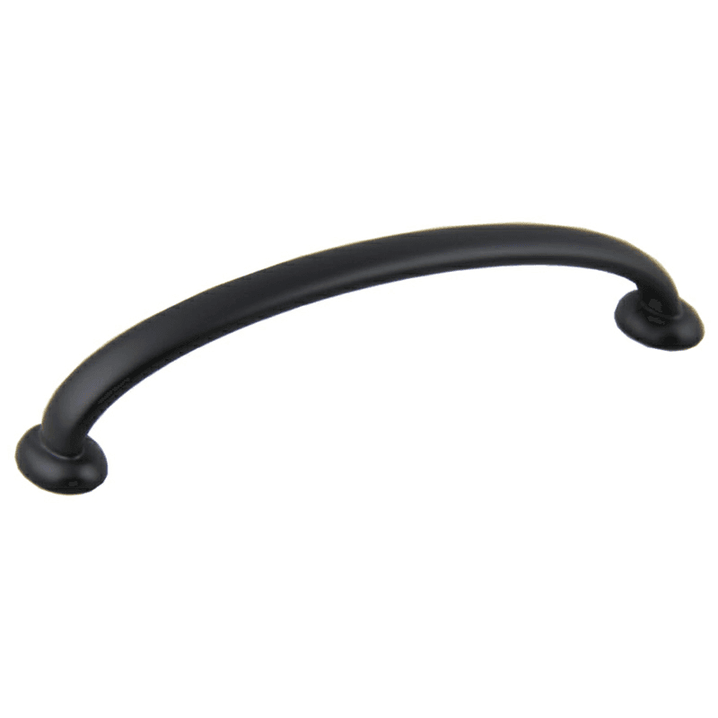128mm Modern Deco Arch Pull in Matte Black Finish - Pride Industrial LLC