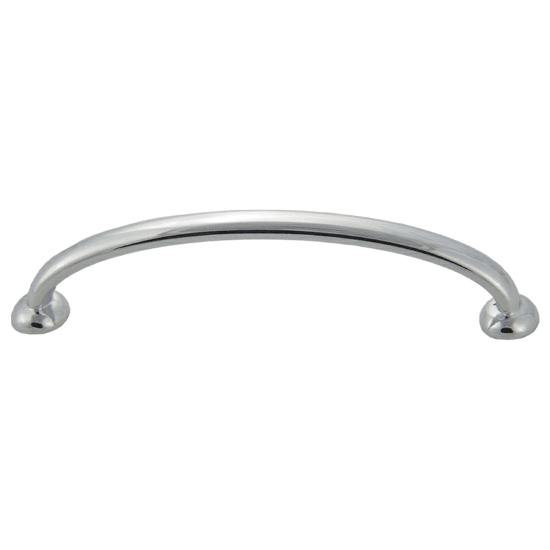 128mm Modern Deco Arch Pull in Polished Chrome Finish - ADA Friendly - Pride Industrial Llc