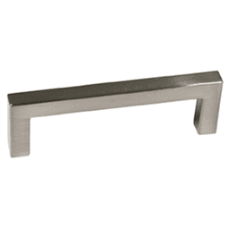 96mm Square Pull Handle in Satin Nickel Finish