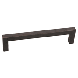 224mm Modern Square Pull in Oil-Brushed Bronze by Pride Industrial Llc