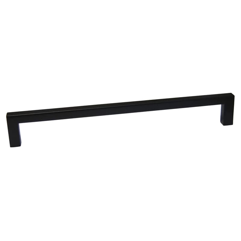 224mm Square Pull, Matte Black - Main Image