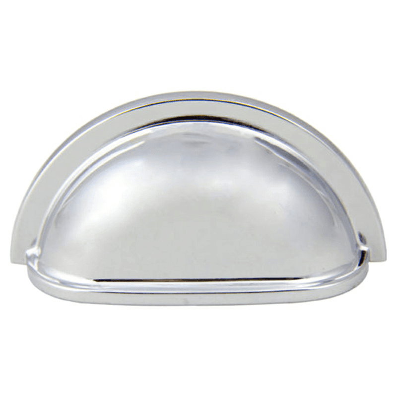 Cabinet hardware: 3" cup pull in polished chrome by Pride Industrial Llc