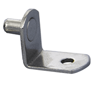 5mm L-Shaped Shelf Support Pin, Nickel Finish from Pride Industrial LLC