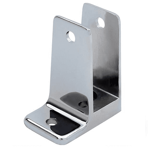 7/8" One Ear Wall Bracket, Chrome Plated - Main Image