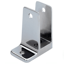 7/8" One Ear Wall Bracket, Chrome Plated - Main Image