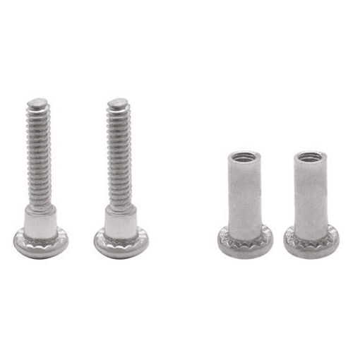 Chrome Plated Screw Pack for 5020 Latch - High Quality Steel Hardware Set by Jacknob