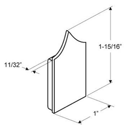 Heavy Duty Jacknob Headrail End Cap, Anti-Grip Design