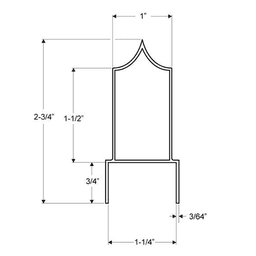 Jacknob 10'' Anti-Grip Headrail for 1-1/4" Post - Extruded Aluminum Design