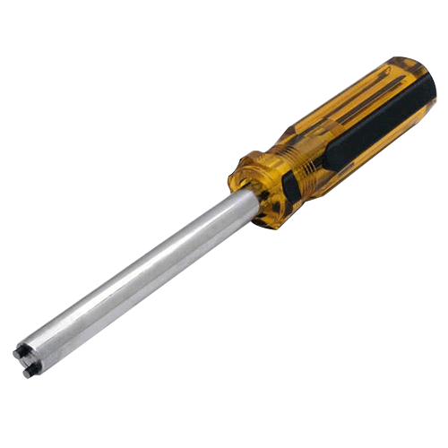 Chrome Plated One-Way Screw Remover for #8-#10 Screws by Jacknob