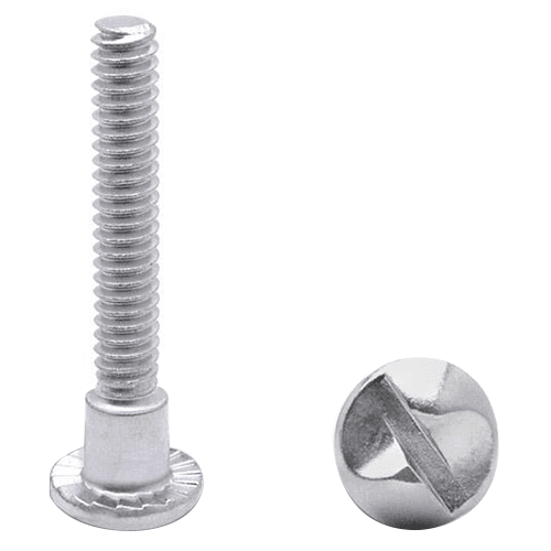 Chrome Plated 1-5/16" One-Way Shoulder Screw by Jacknob - Image 1