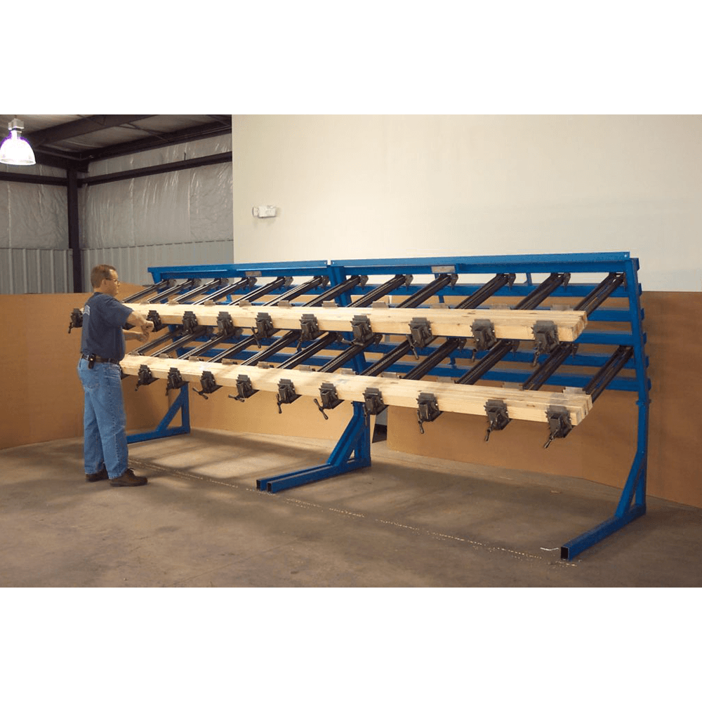 JLT Clamp 16' Rail & Post Clamp with (36) 3-1/2" High Jaw 40" Clamps - Alt Image 1