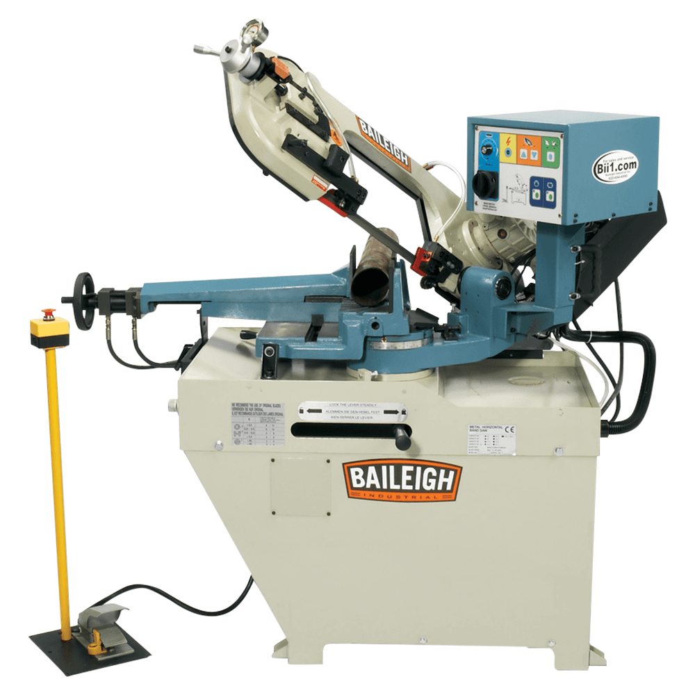 Baileigh BS-260SA 1.5 HP Semi-Auto Band Saw, 1 Phase/110V/220V Main - Image