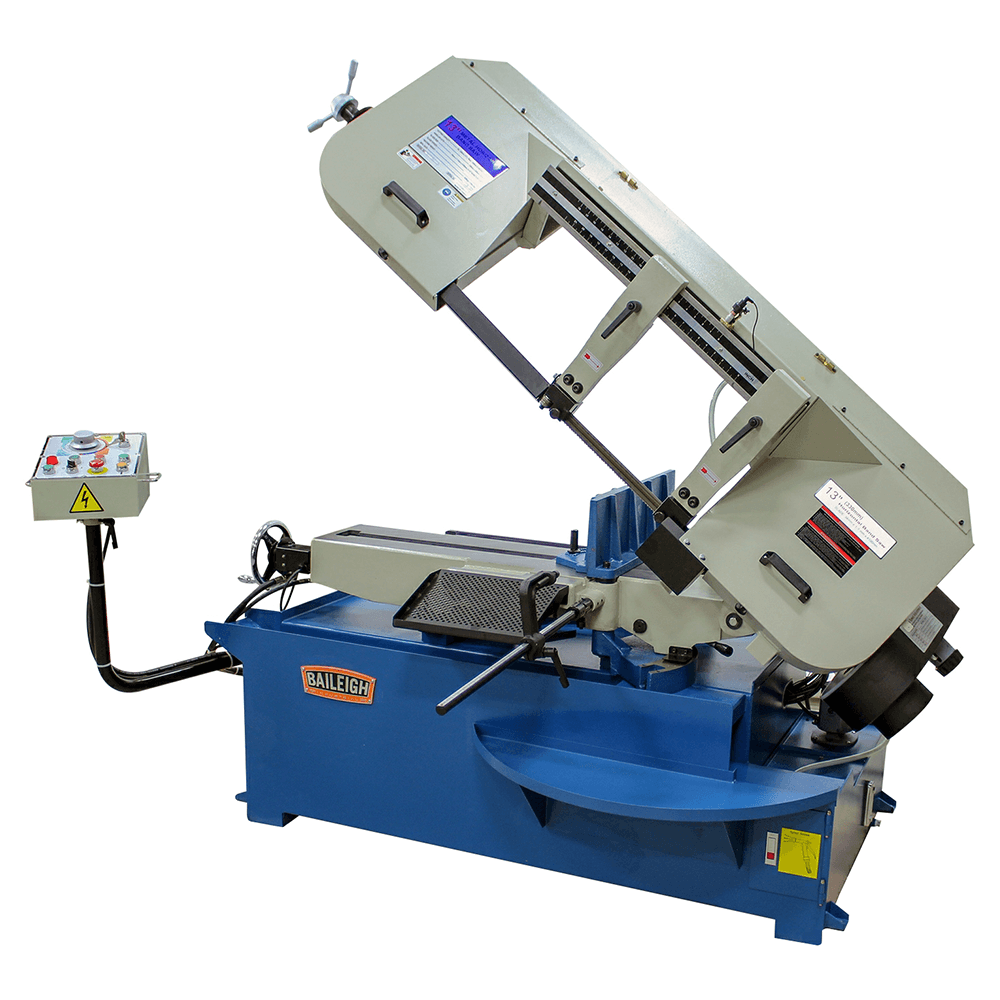 Baileigh BS-330SA 3 HP Semi-Automatic Band Saw, 3 Phase/220V Main - Image