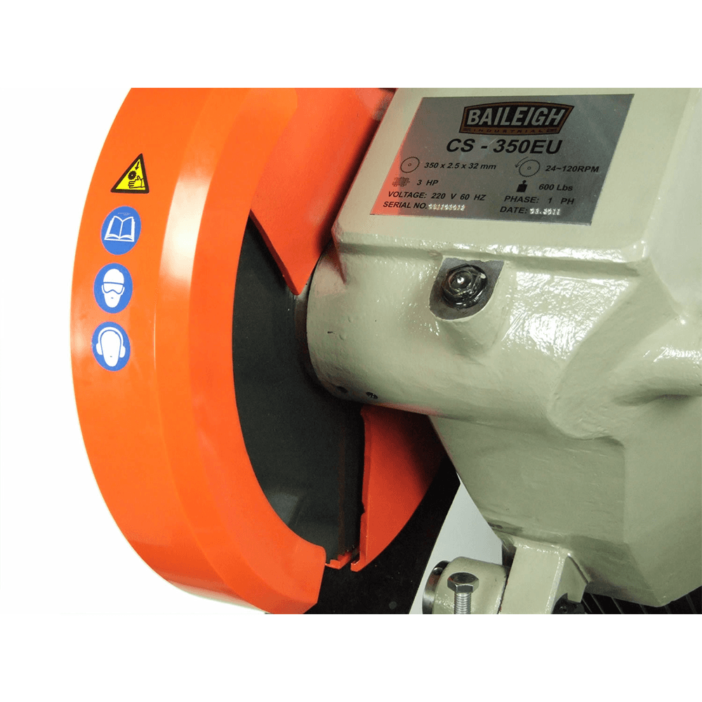 Baileigh CS-350EU 3 HP Variable Speed Circular Cold Saw, 1 Phase/220V Alt 6 - Image