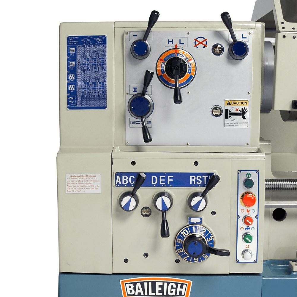 Baileigh PL-2080 15 HP Precision Metal Lathe, 3 Phase/220V Alt 7 - Image