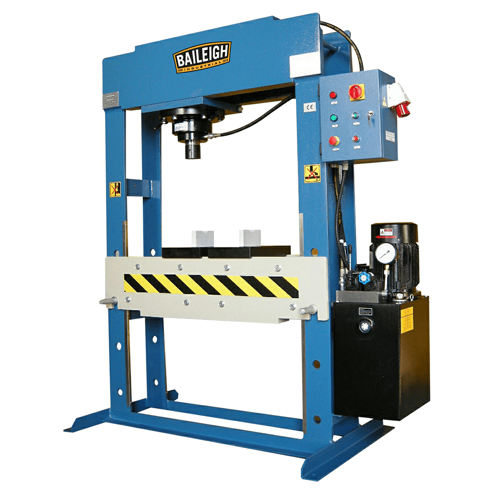 Baileigh HSP-60M 5 HP Hydraulic Press, 3 Phase/220V Main - Image
