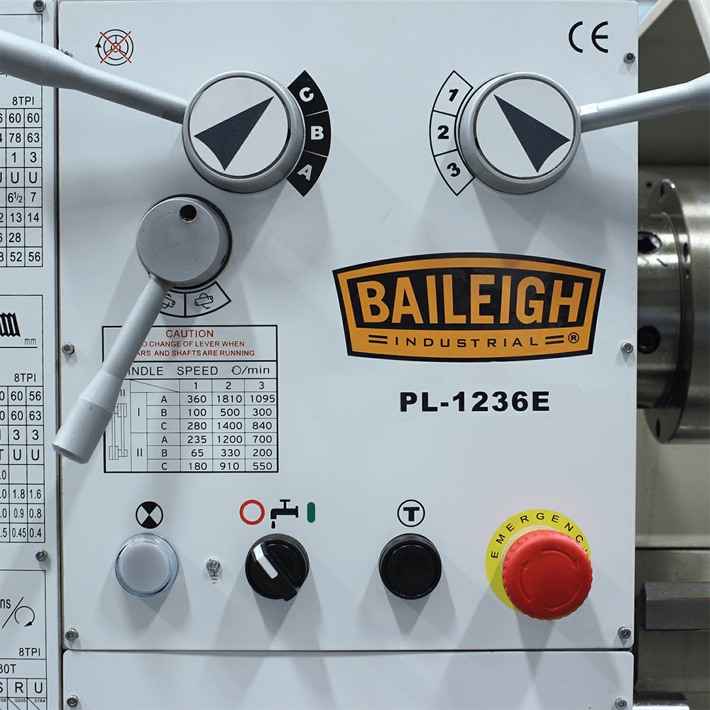 Baileigh PL-1236E-1.0 Metal Lathe, 1 Phase/220V Alt 5 - Image