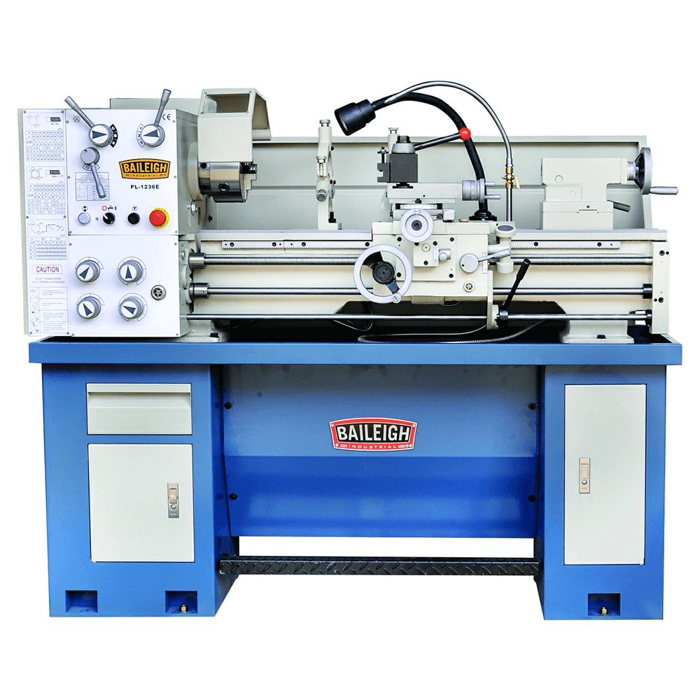 Baileigh PL-1236E-1.0 Metal Lathe, 1 Phase/220V Main - Image