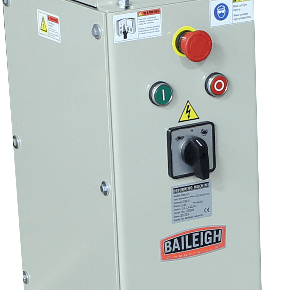 Baileigh DM-10 3 HP Deburring Machine, 3 Phase/220V Alt 2 - Image