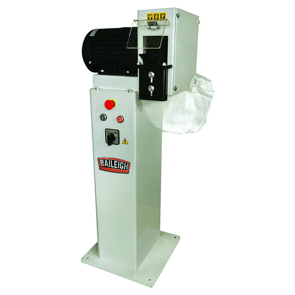 Baileigh DM-10 3 HP Deburring Machine, 3 Phase/220V Main - Image