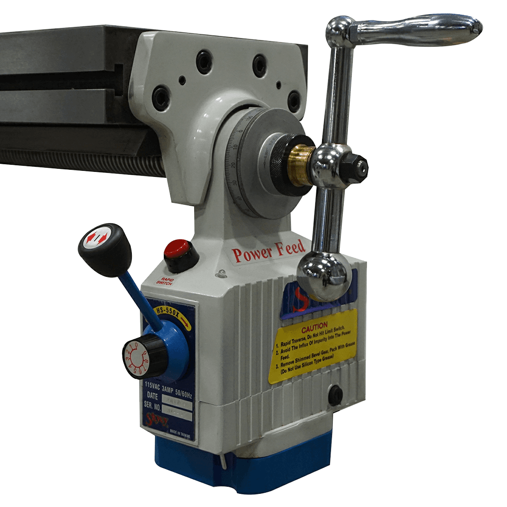 Baileigh VM-949E-VS 3 HP Vertical Mill, 1 Phase/220V Alt 6 - Image