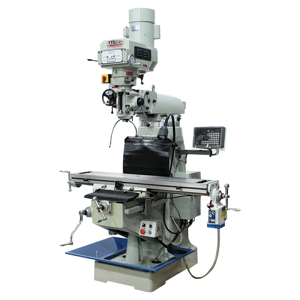 Baileigh VM-949E-VS 3 HP Vertical Mill, 1 Phase/220V Main - Image