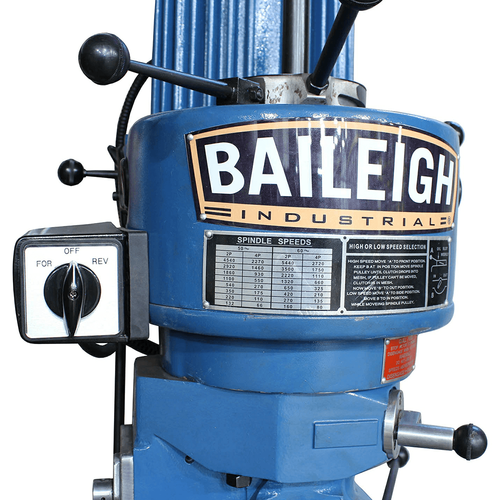 Baileigh VM-836E-1 Vertical Milling Machine, 110V Alt 1 - Image