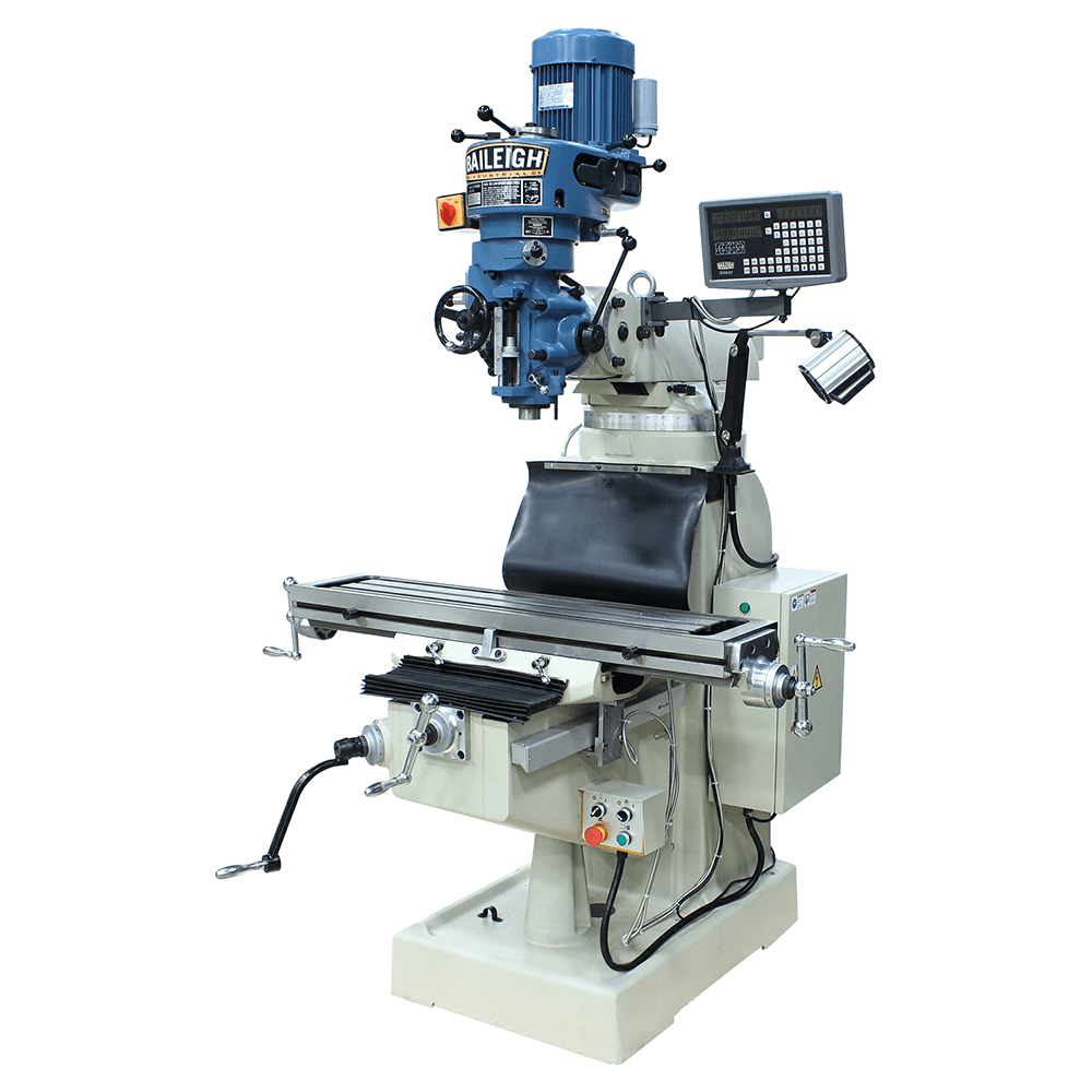 Baileigh VM-942E-1 3 HP Vertical Knee Mill, 1 Phase/220V Main - Image