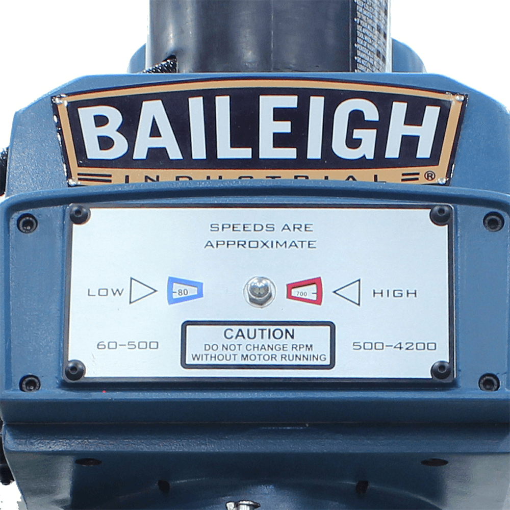 Baileigh VM-1054E-VS Variable Speed Vertical Mill Alt 9 - Image
