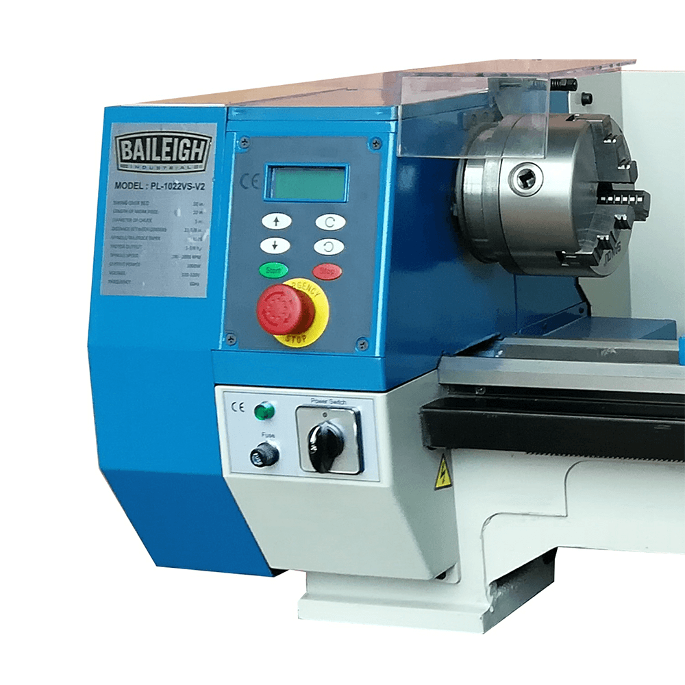 Baileigh PL-1022VS-V2 1 HP Bench Lathe, 110V Alt 2 - Image