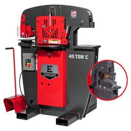 Edwards 40151022 2 HP 40 Ton C Ironworker with 8&quot; Brake, 1 Phase/115V Alt 1 - Image