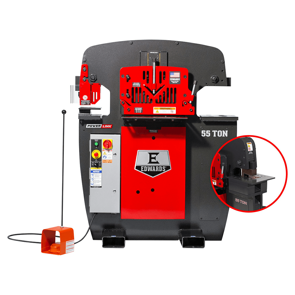Edwards 55203512 55 Ton Ironworker with Powerlink/Coper Notcher, 3 Phase/208V Alt 2 - Image