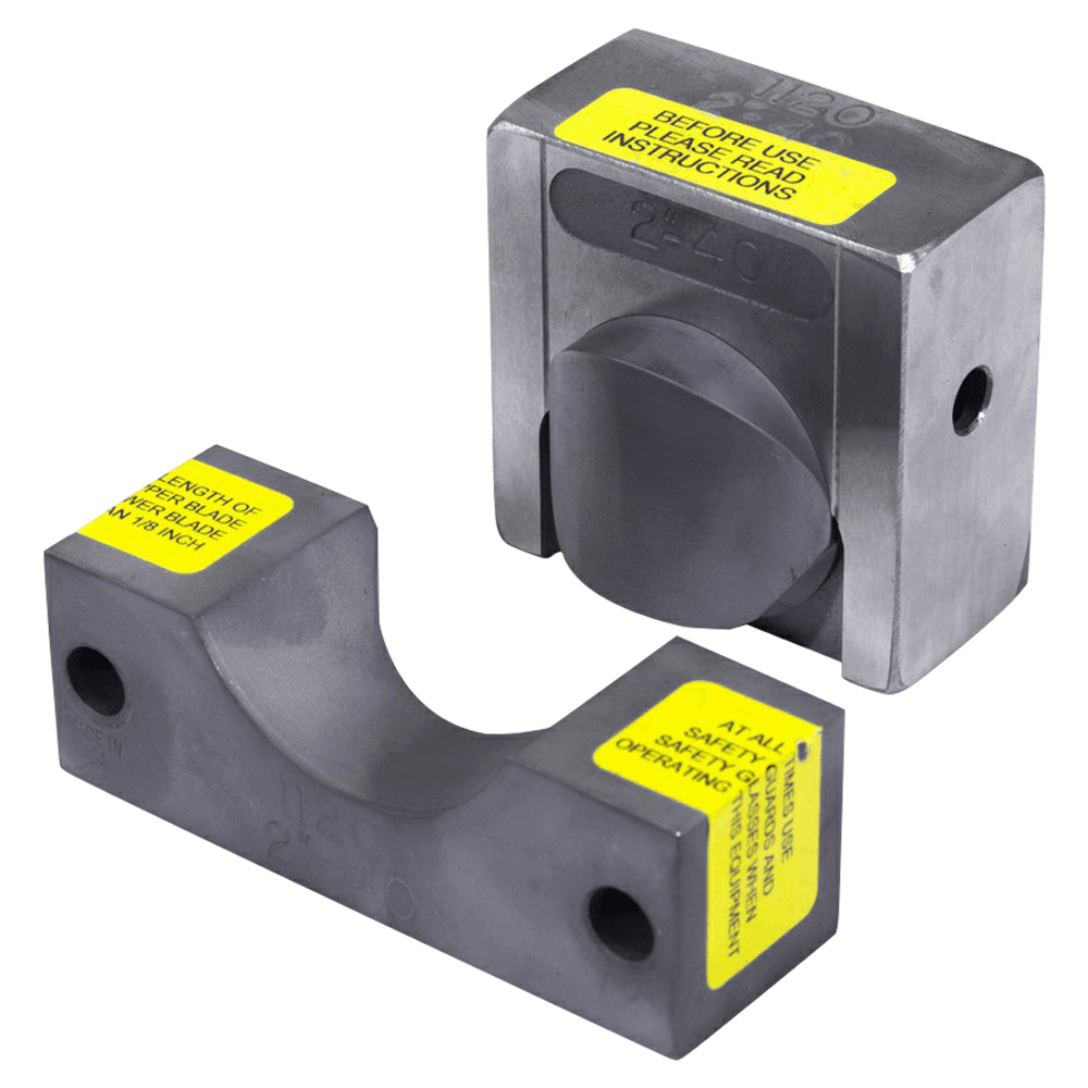 Edwards AC1047 1-1/4&quot; Schedule 40 Pipe Notcher Dies Main - Image