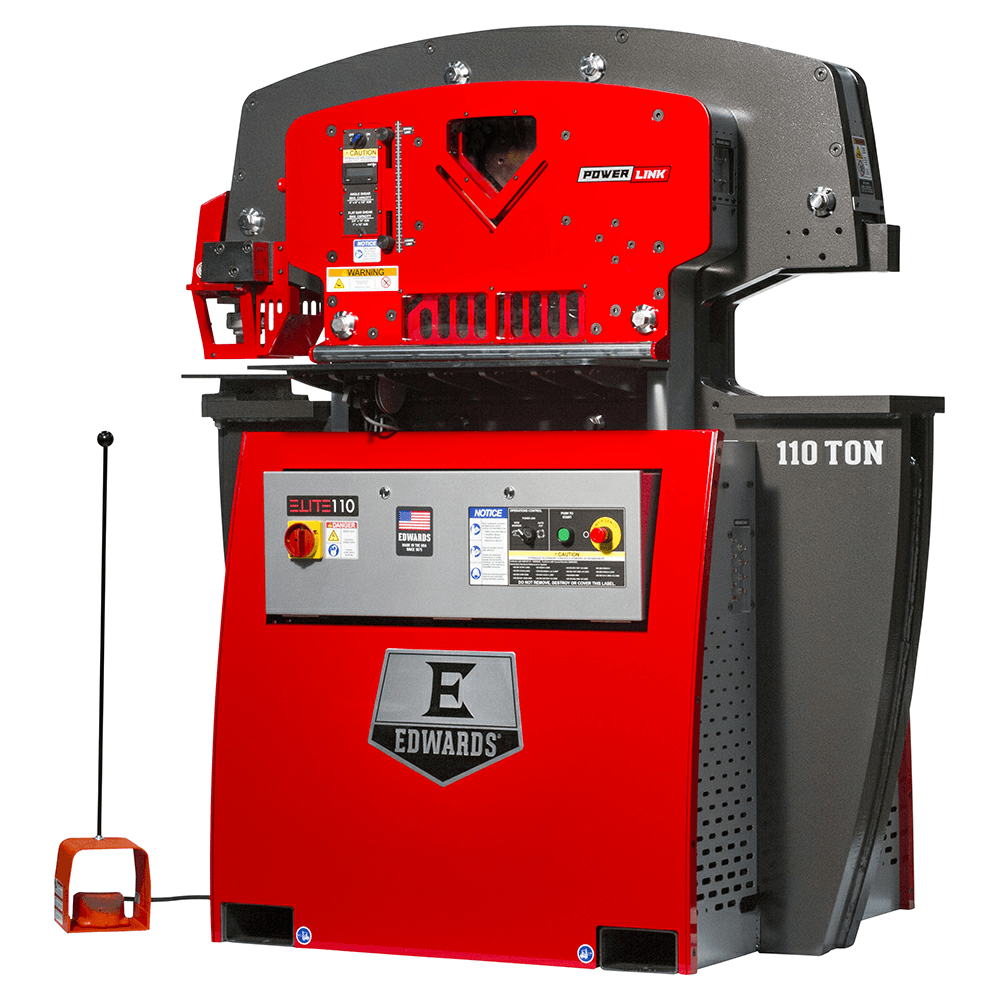 Edwards ELT110-3P460 Elite 110 Ton Ironworker with Powerlink, 3 Phase/460V Alt 2 - Image