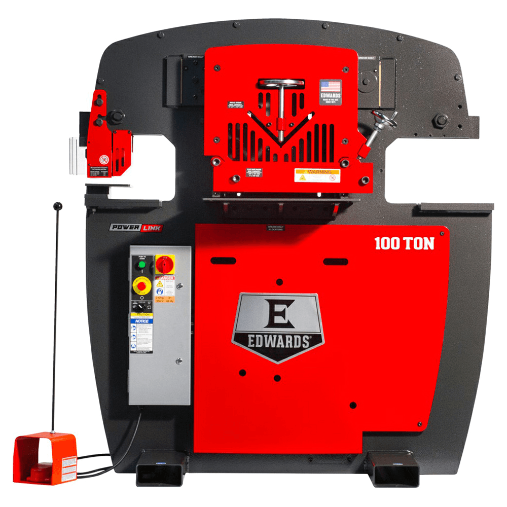 Edwards IW100-3P460-AC600 7.5 HP 100 Ton Ironworker with Powerlink, 3 Phase/460V Alt 1 - Image
