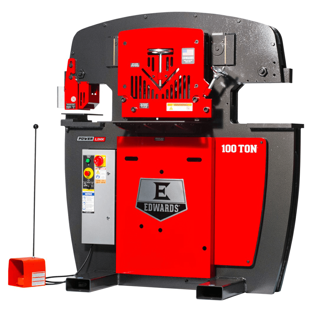 Edwards IW100-3P460-AC600 7.5 HP 100 Ton Ironworker with Powerlink, 3 Phase/460V Alt 2 - Image