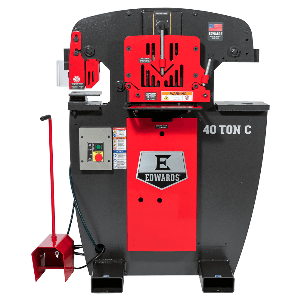 Edwards IW40C-1P120 2 HP 40 Ton C Ironworker, 1 Phase/115V Alt 1 - Image
