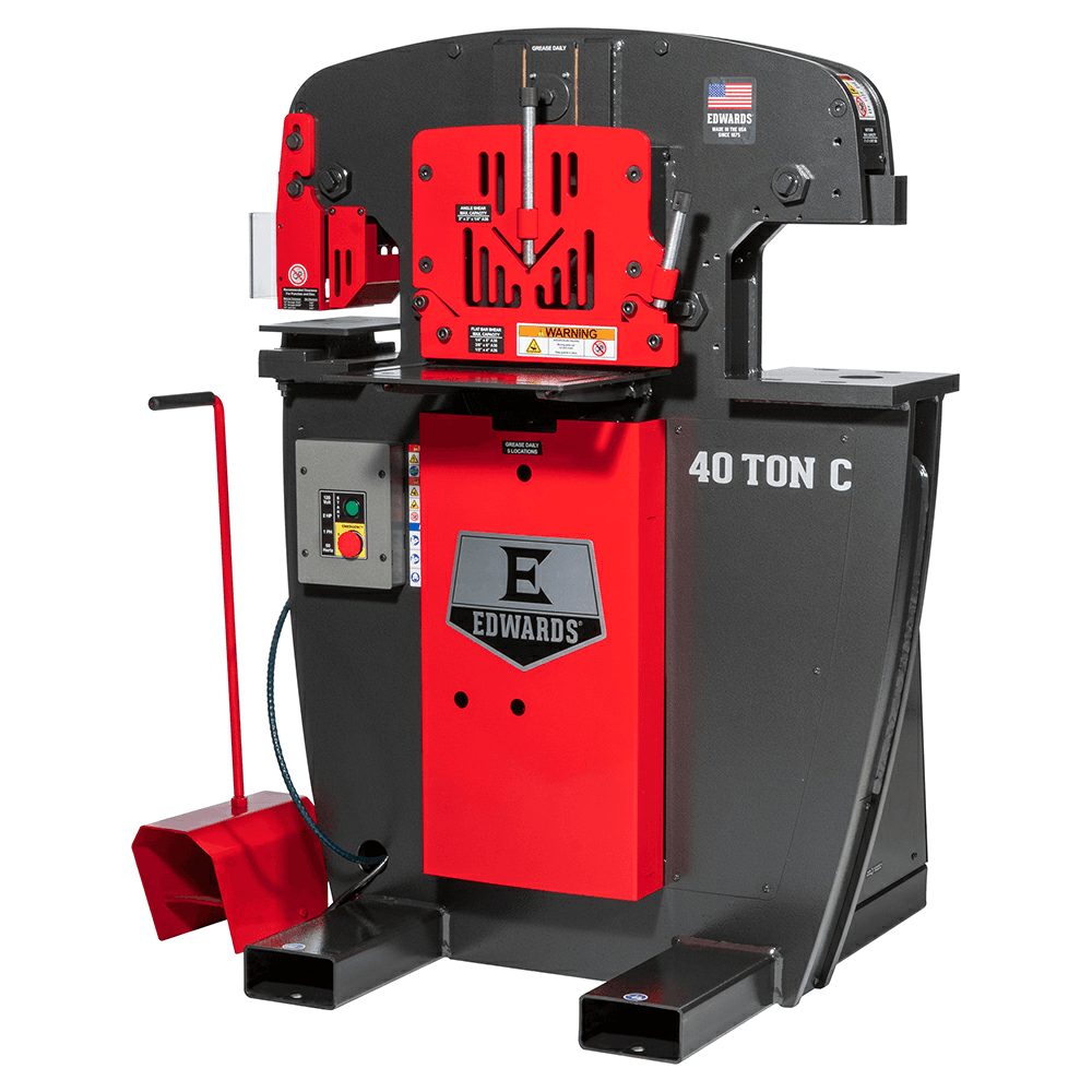 Edwards IW40C-1P120 2 HP 40 Ton C Ironworker, 1 Phase/115V Alt 2 - Image
