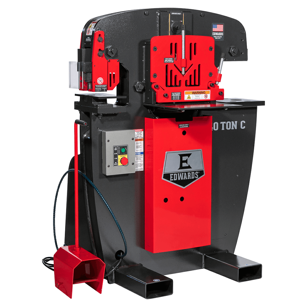 Edwards IW40C-1P120 2 HP 40 Ton C Ironworker, 1 Phase/115V Main - Image