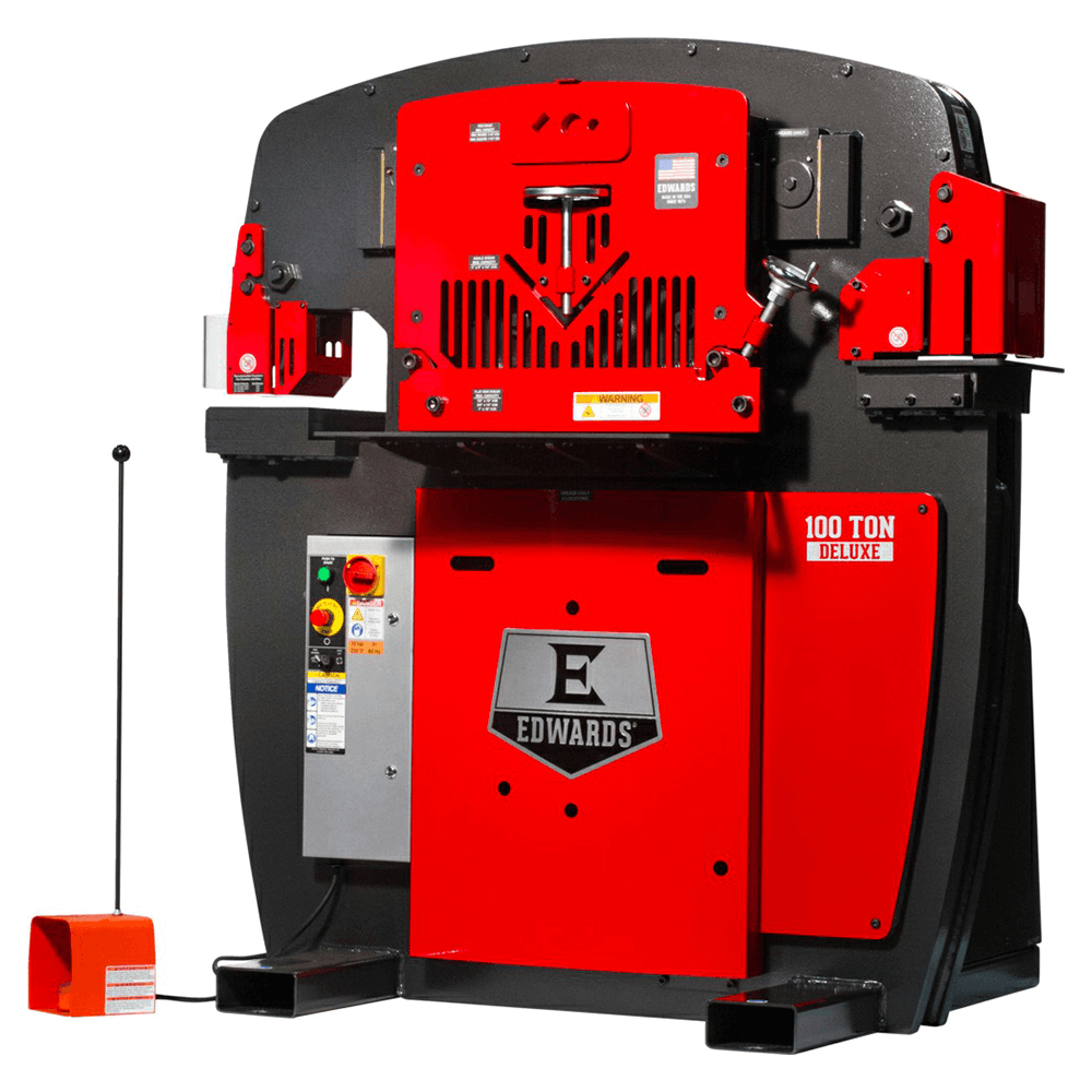 Edwards IW100DX-3P230 7.5 HP 100 Ton Deluxe Ironworker, 3 Phase/230V Alt 2 - Image