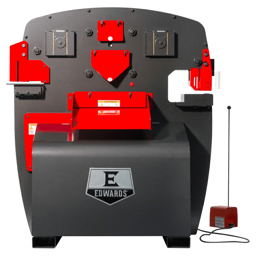 Edwards IW100DX-3P230 7.5 HP 100 Ton Deluxe Ironworker, 3 Phase/230V Alt 4 - Image