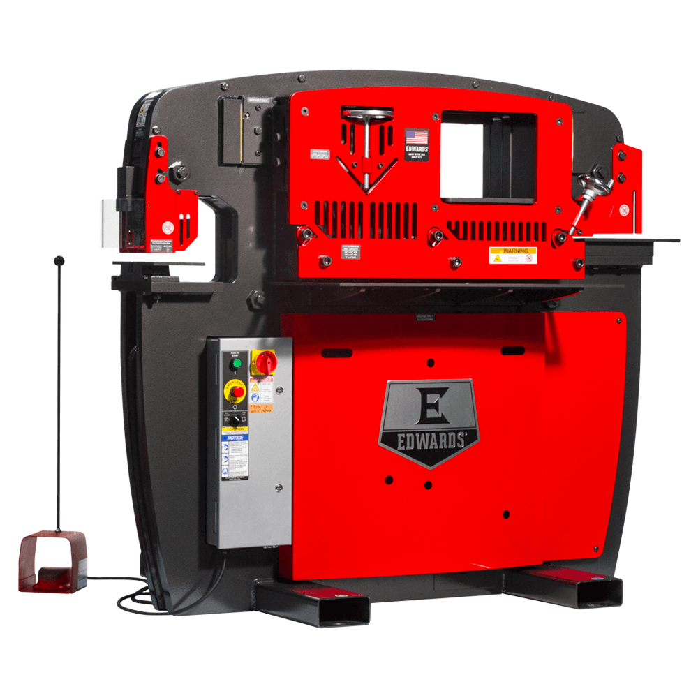 Edwards IW60-1P230-AC500 5 HP 60 Ton Ironworker with Powerlink, 1 Phase/230V Main - Image