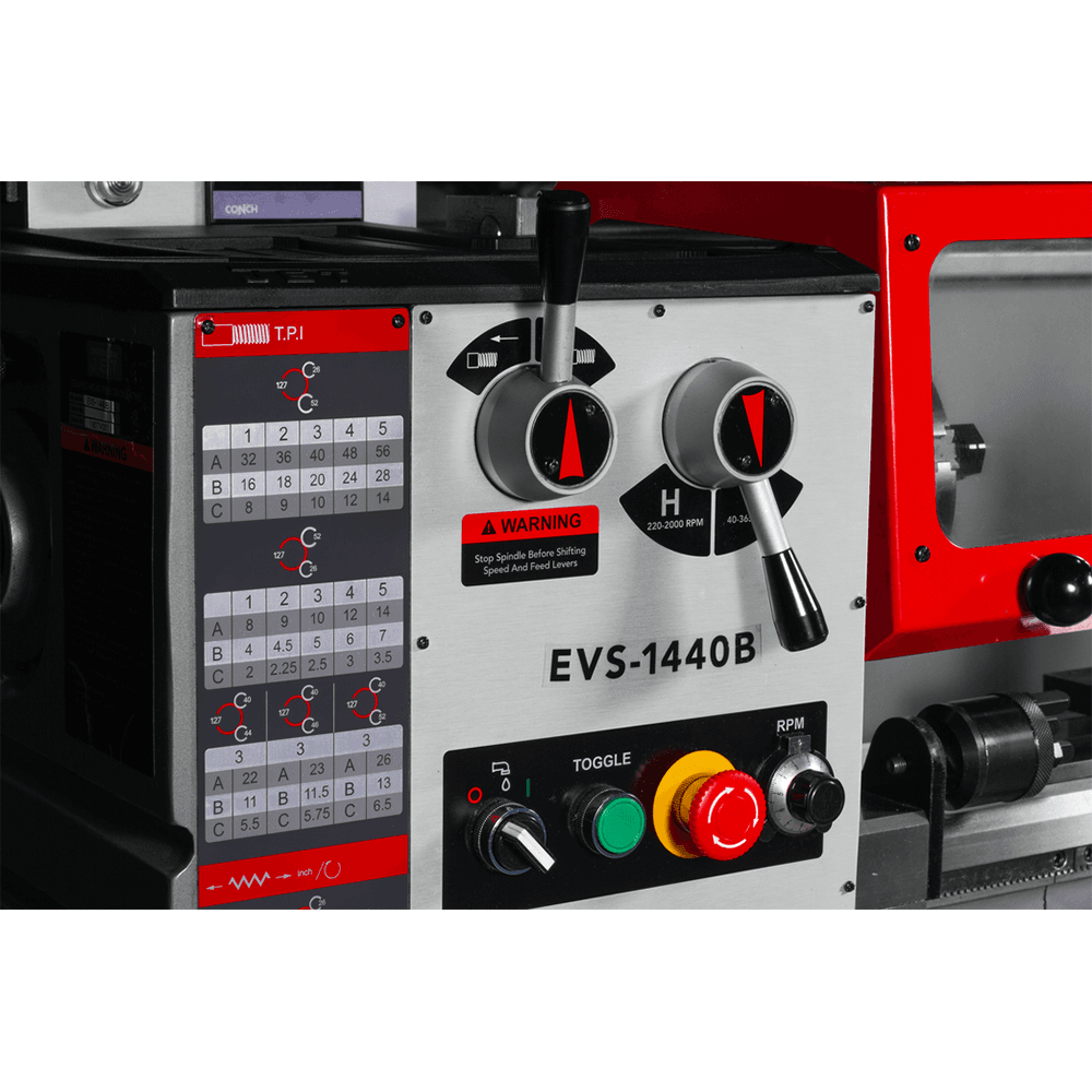 Jet Tools EVS-1440B 3 HP Electronic Variable Speed Bench Lathe, 3 Phase/230V Alt 1 - Image