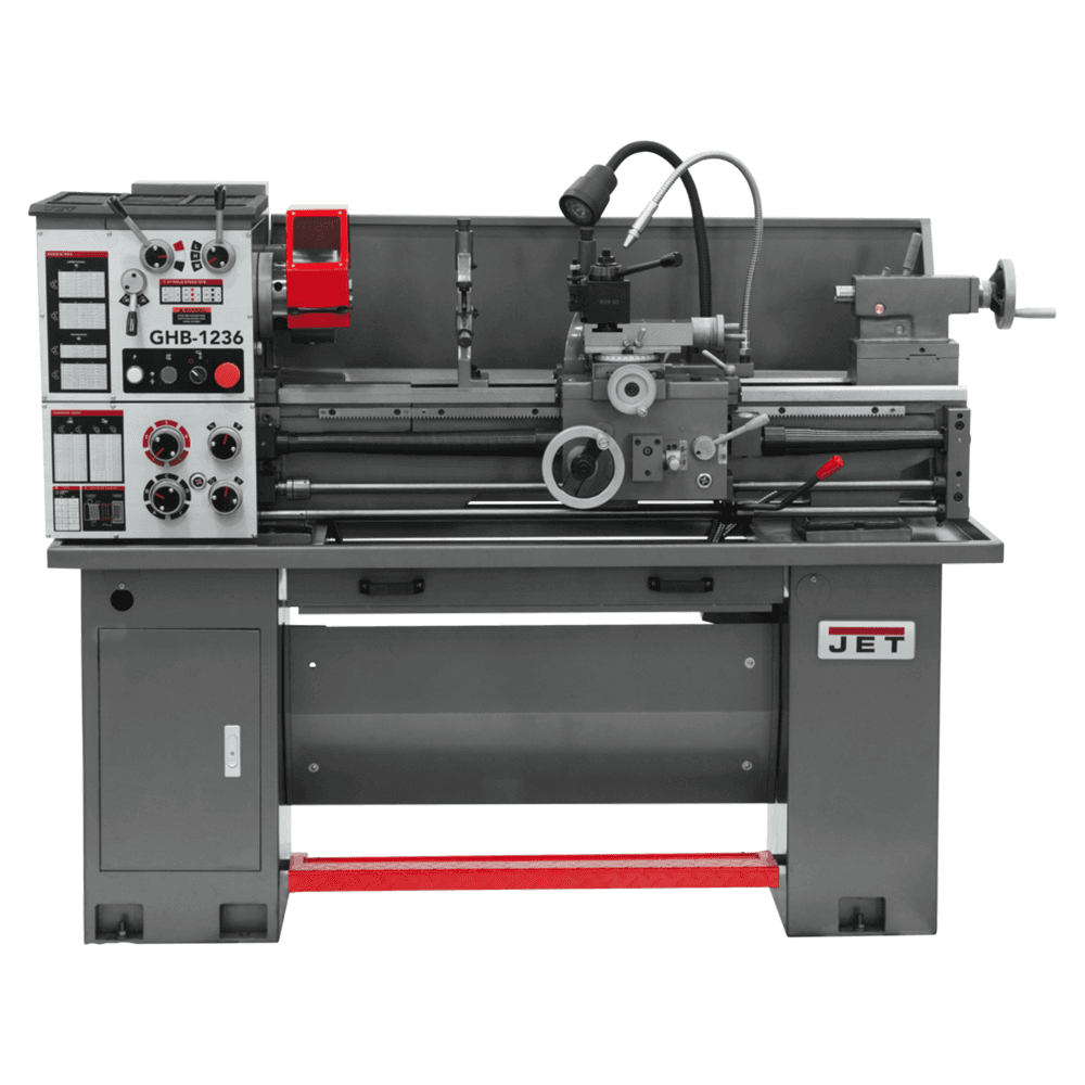 Jet Tools GHB-1236 2 HP Geared Head Bench Lathe, 1 Phase/230V Main - Image