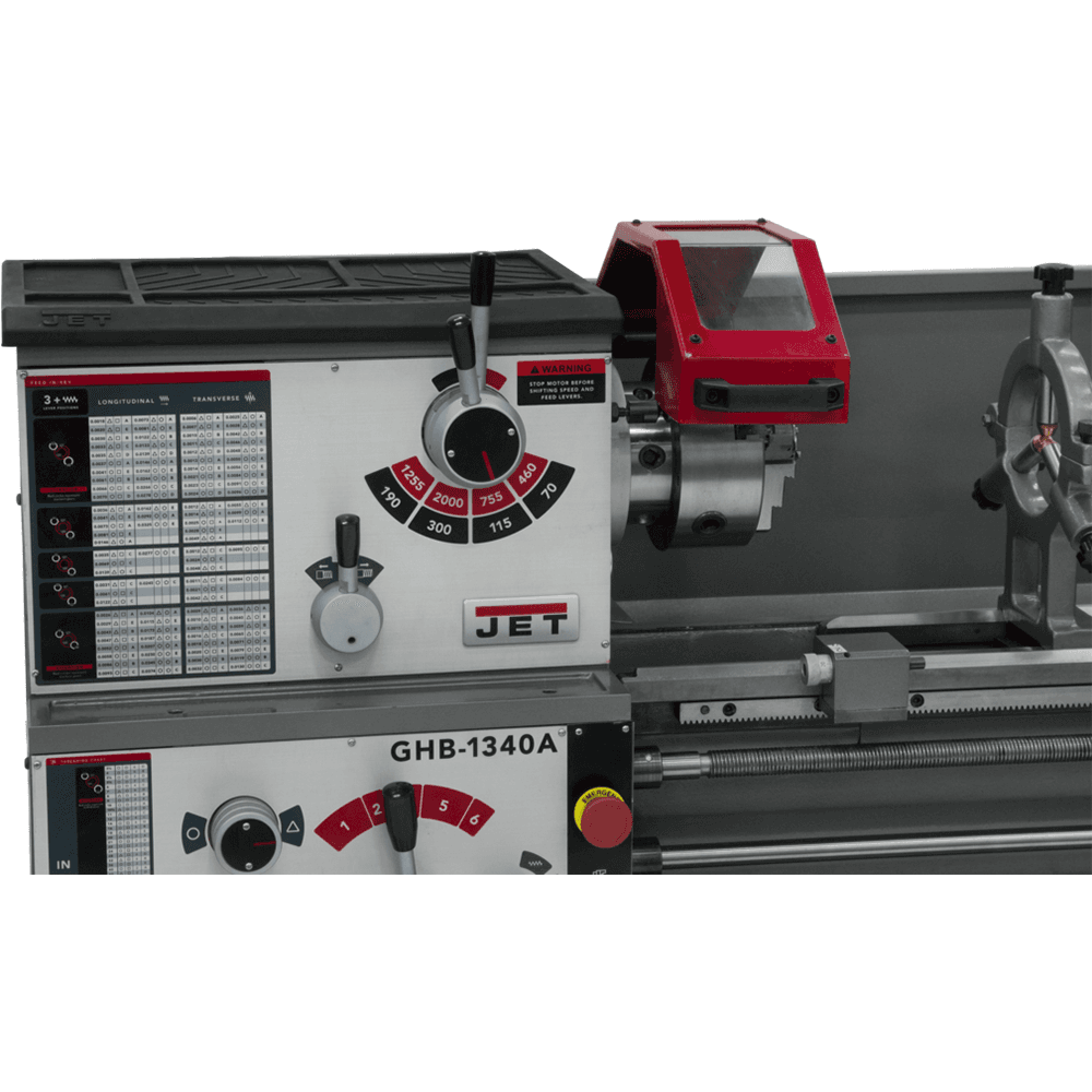 Jet Tools GHB-1340A 2 HP Gear Head Bench Lathe, 1 Phase/230V Alt 6 - Image