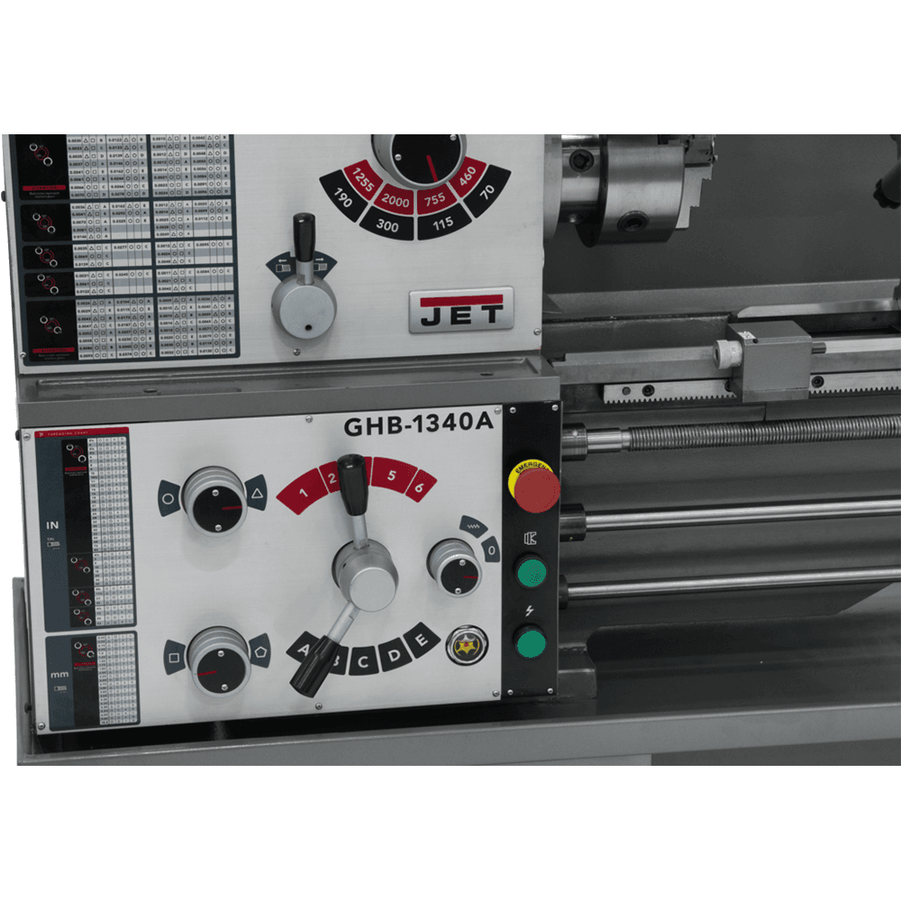 Jet Tools GHB-1340A 2 HP Gear Head Bench Lathe, 1 Phase/230V Alt 7 - Image