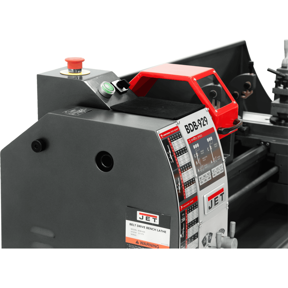 Jet Tools BDB-929 3/4 HP Belt Drive Bench Lathe with stand, 1 Phase/115V Alt 2 - Image