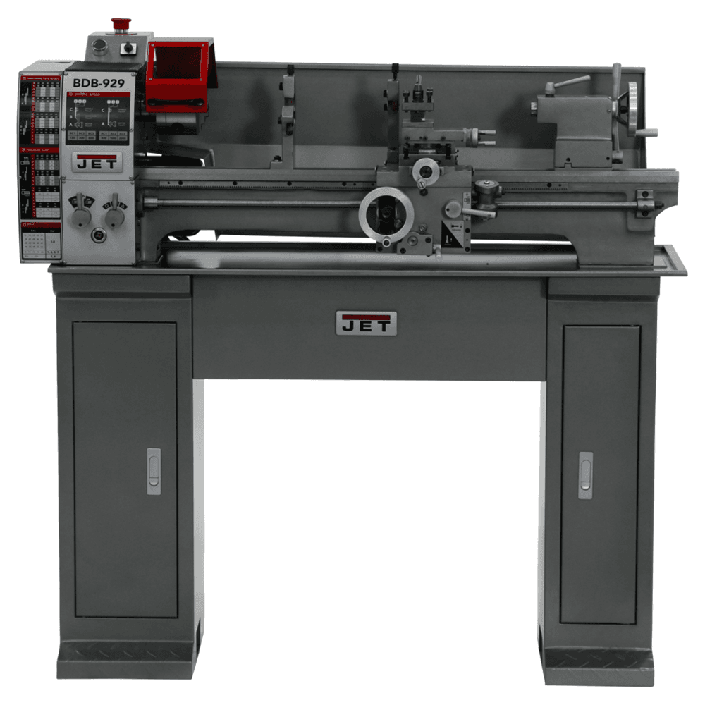 Jet Tools BDB-929 3/4 HP Belt Drive Bench Lathe with stand, 1 Phase/115V Main - Image