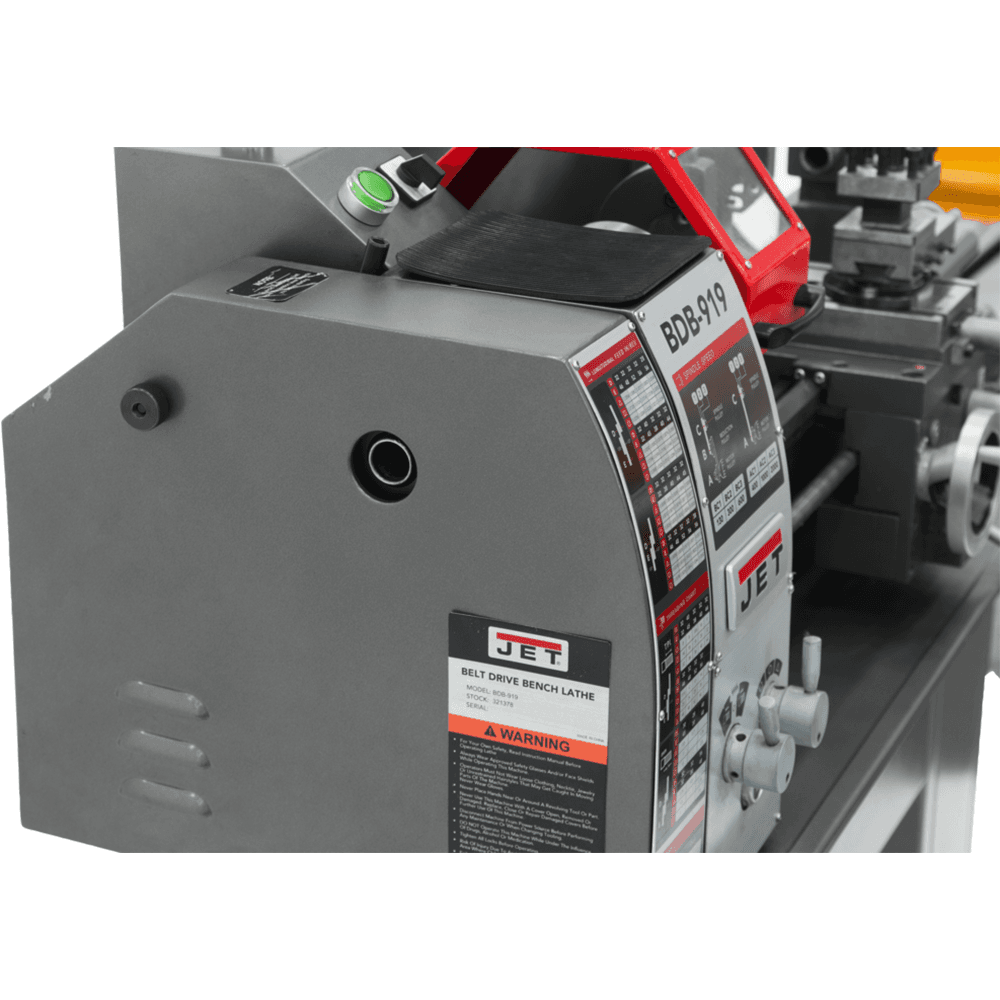 Jet Tools BDB-919 3/4 HP Belt Drive Bench Lathe, 1 Phase/115V Alt 6 - Image